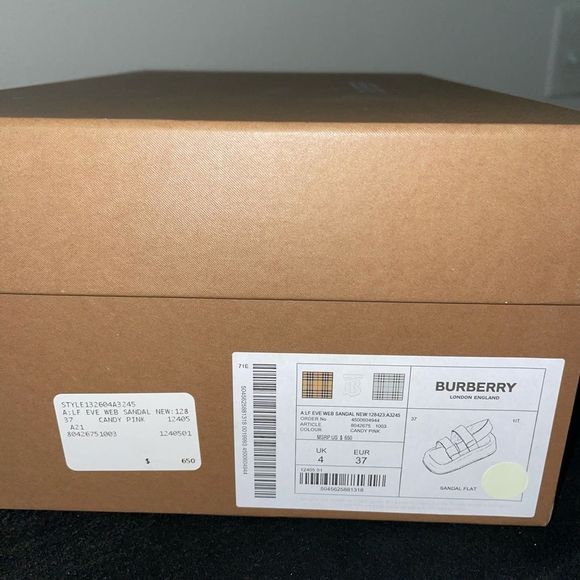 Burberry Eve Icon Stripe Sporty Sandals - Picture 7 of 7